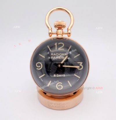 New 1:1 Panerai Table Clock Replica PAM 581 - Rose Gold Case